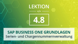 Mehr über den Artikel erfahren SAP Business One Grundlagen 4.8 – Serien- und Chargennummernverwaltung