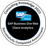 SAP Business One Zertifikat Web Client Analysis 2023